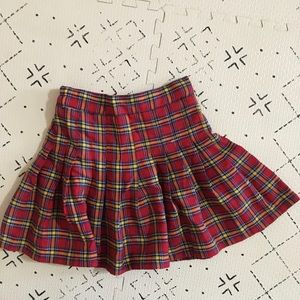 Plaid girls skirt